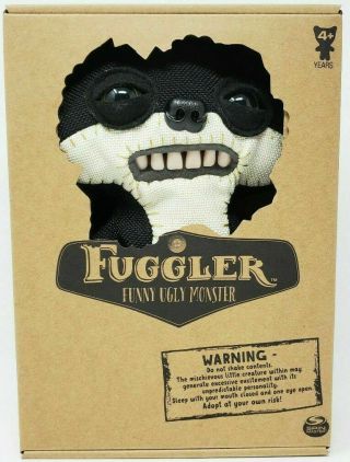 Fuggler Chase Suspicious Fox Black Burlap Glow In The Dark 9 " Funny Ugly Monster