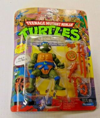 1991 Vintage Tmnt Teenage Mutant Ninja Turtles Raphael With Storage Shell