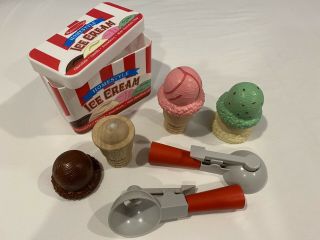 Melissa & Doug Scoop And Stack Ice Cream Cone Magnetic Pretend Play Set