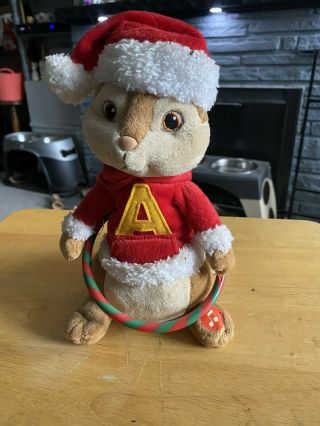 Alvin And The Chipmunks Plush Musical Hula Hoop Animated Christmas Don 