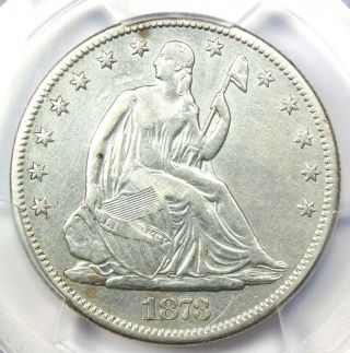 1873 - Cc Seated Liberty Half Dollar 50c Coin (no Arrows) - Pcgs Vf Details