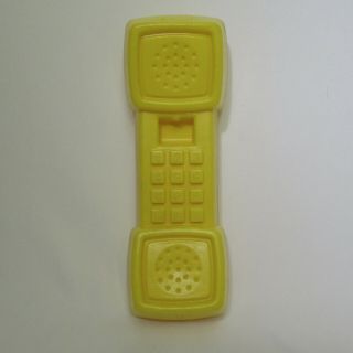 Fisher Price Yellow Phone Replacement Telephone Plastic 7 " In All In One Kitchen
