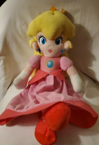 Nintendo Mario Bros.  Princess Peach Plush Doll Stuffed Animal Toy 18 " 2019