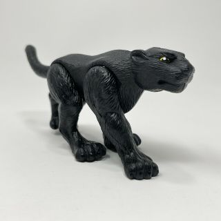 Fisher Price Imaginext Adventures Black Panther 4.  5 " Rare Jungle Safari Figure