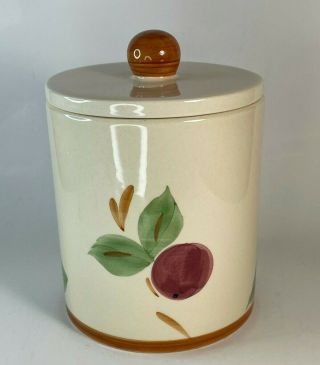 Franciscan Apple Canister 5 1/2 " With Lid Portugal