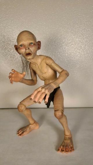 Neca 1/4 Scale Smeagol Action Figure Gollum Lord Of The Rings 18 Inch Scale