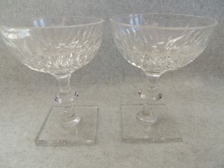 Vintage Hawkes Wine Glasses Eardley Pattern Set Of 2