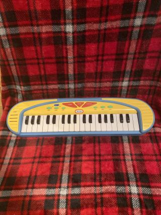 Little Tikes Musical Blue Yellow Piano Keyboard & Sounds Toddler 2005