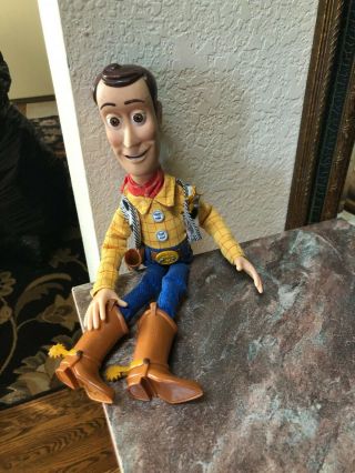Pixar Toy Story And Beyond Pull String Talking Woody 14 " Hasbro 2005