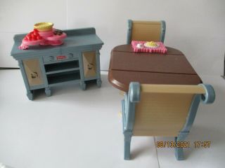 Fisher Price 2008 Loving Family Doll House Furniture - Dinning Room