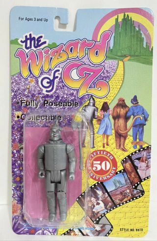 Vintage 1988 Wizard Of Oz Doll Action Figure Moc Tin Man Toy 50th Anniversary