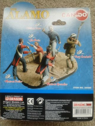 Dragon Can Do The Alamo Davy Crockett 1/24 Scale Historical Figures Complete Set