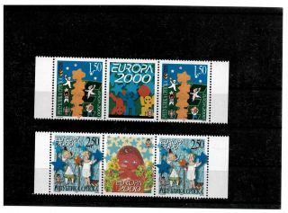 Bosnia - Republic Of Srpska 2000 Europa Cept Completed Sets With Label Mnh
