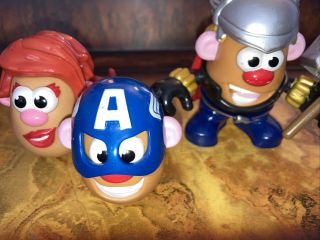 Marvel Avengers Mr Potato Head Mini Mixable Heroes Thor Captain America