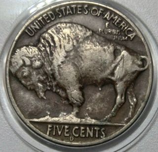 1937 - D Buffalo Nickel,  3 - Legged,  Collector Favorite Choice Key Date Error