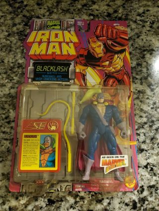 Blacklash Nunchaku Whip Cracking Action Figure Iron Man Toy Biz Marvel