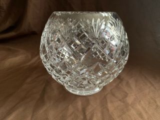 Large Crystal Candy Dish Bowl Cut Unbranded