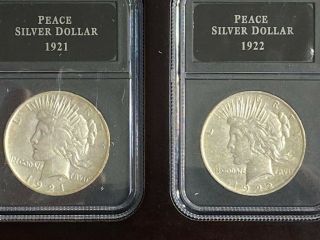 10 Peace Silver Dollars 1921,  1922,  1923,  1924,  1925,  1926,  1927,  1928,  1934,  35