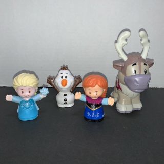 Fisher - Price Little People Disney Frozen Elsa,  Anna,  Olaf,  And Sven