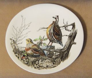 Vtg Johnson Brothers Quail Game Birds 11 " Oval Plate
