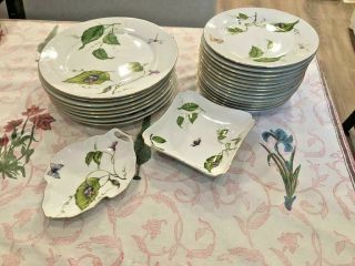 I.  Godinger & Co China Small Plates (Jardin Style) 8 