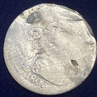 1803 Draped Bust Half Dime 5c Rare Circulated 36317