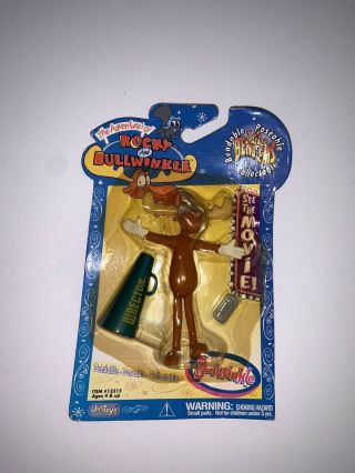 ✨vintage Justoys 2000 Adventures Of Rocky And Bullwinkle Bullwinkle Figure New✨