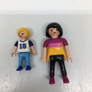 Vintage Playmobil Geobra 1992 Girl & 1995 Child Figures