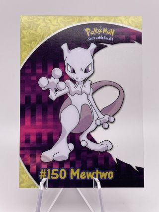 2000 Topps Pokemon 150 Mewtwo Pc5 Tv Animation Clear See - Through Card
