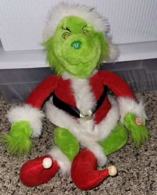 Vintage 2000 The Grinch Animated Sing And Dance Electronic Plush Toy Jim Carrey