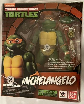 S.  H.  Figuarts Michelangelo Teenage Mutant Ninja Turtles Tmnt Usa Bandai