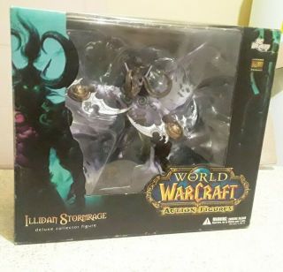 Dc Unlimited World Of Warcraft Illidan Stormrage Deluxe Figure Statue Wow