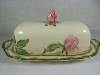 Franciscan Desert Rose 1/4 Lb.  Stick Butter Dish With Cover