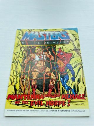 Motu 1984 Mini Comic Mantenna And The Menace Of The Evil Horde