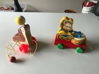 Circus Seal Pull Toy and Teddy Bear Parade - Vintage Fisher Price Toys 3