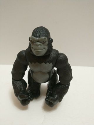 Imaginext Jungle Safari Black Gorilla 2006 Mattel Poseable 5 " W/push Head Action