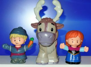 Fisher Price Little People Frozen Anna Sven And Kristoff