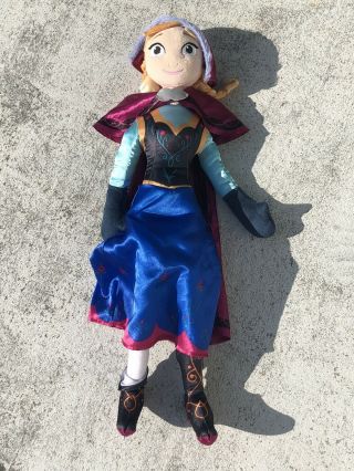 Disney’s Frozen Anna Stuffed Plush Princess Ragdoll Doll Large 28” Tall 2ft,