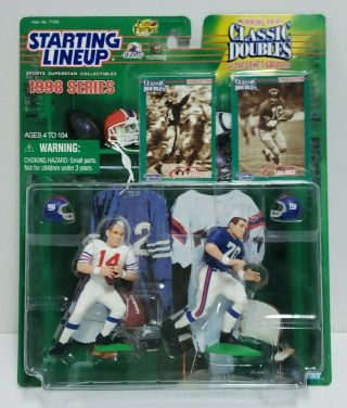 Y.  A.  Tittle / Sam Huff Starting Lineup Slu 1998 Nfl Classic Doubles Figures