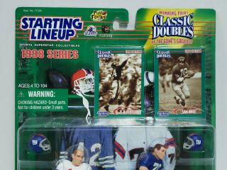 Y.  A.  TITTLE / SAM HUFF Starting Lineup SLU 1998 NFL Classic Doubles Figures 2