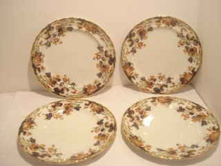 4 - Losol Ware Tokio Keeling & Co.  Imari Porcelain Bread & Butter Plates - England