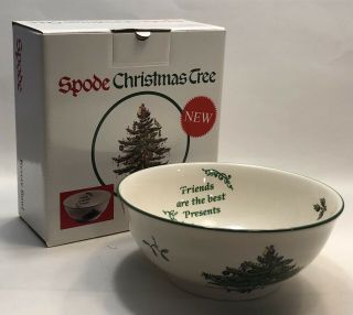 Spode Christmas Tree - Friends Are The Best Presents - Revere Bowl 5” S3324 - A2 Gift