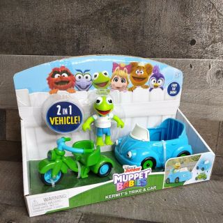 Disney Jr.  Muppet Babies Kermit The Frog Trike & Car Vehicle Bike Toy 2018
