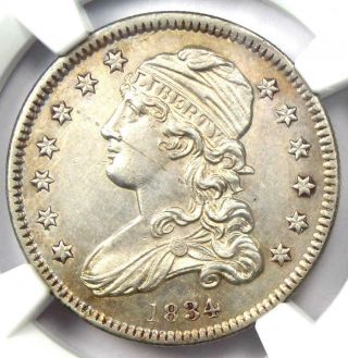 1834 Capped Bust Quarter 25c Coin - Certified Ngc Uncirculated Details (unc Ms)