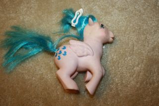 Vintage G1 1983 My Little Pony Waterfall Pegasus Sprinkles Pink Blue Ducks J920