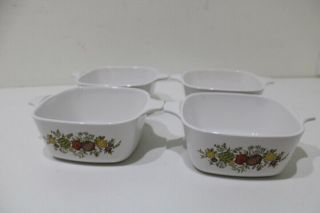 VINTAGE Corning Ware Spice of Life Casserole Dish 2 3/4 cup P - 43 - B FOUR NO LIDS 2