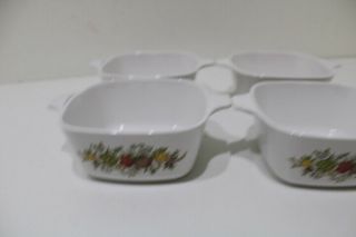 VINTAGE Corning Ware Spice of Life Casserole Dish 2 3/4 cup P - 43 - B FOUR NO LIDS 3