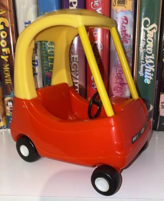 Vintage Little Tikes Dollhouse Cozy Coupe Red/yellow Dollhouse Size