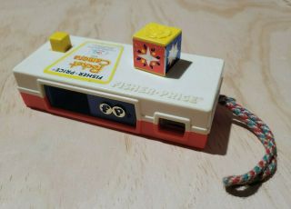 Vintage 1974 Fisher Price Pocket Camera 464 Toy A Trip To The Zoo Animal Slides