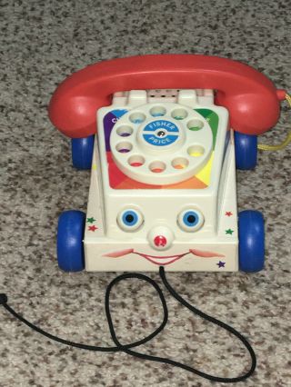 Fisher Price Chatter Phone Telephone Pull Toy 2009 Mattel